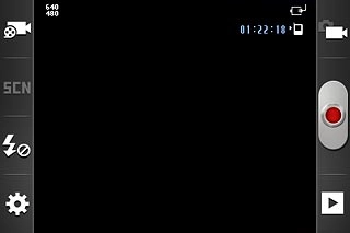 If the video recorder is turned on:Press the video recorder icon.
