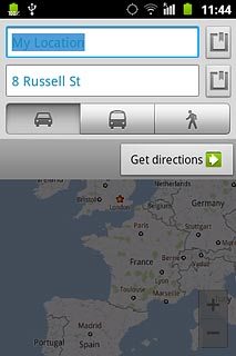 Press Get directions.
