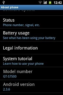 View your phone's software version below Android version.