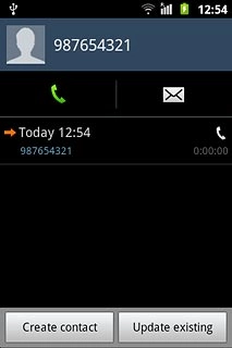 Press the call icon.