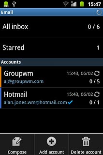 Press Add account.