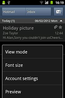 Press Account settings.