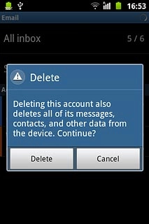 Press Delete to confirm.