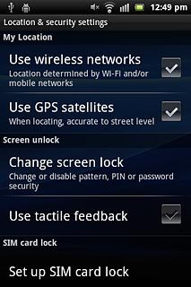 Press Change screen lock.