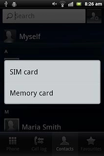 Press SIM card.
