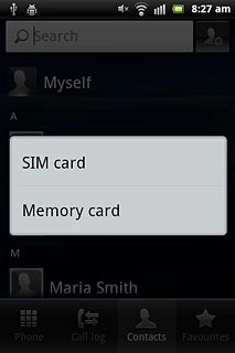 Press SIM card.