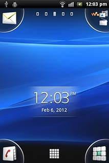 Press the menu icon.