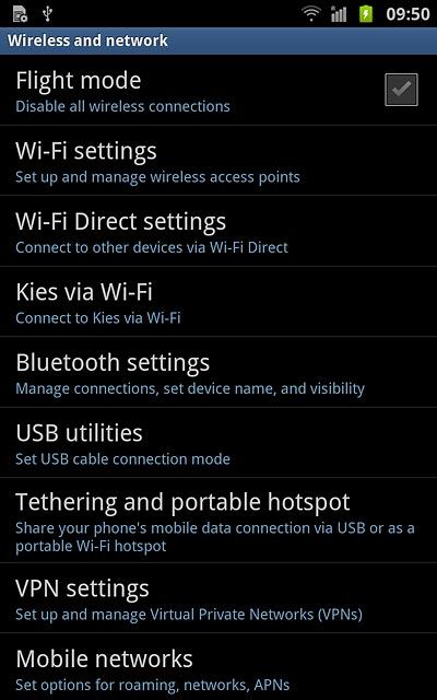 Press USB utilities.