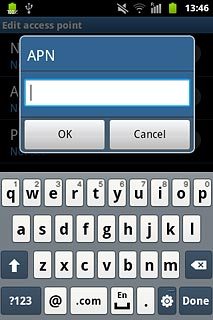 Key in live.vodafone.com and press OK.