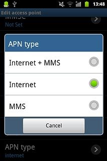 Press Internet.