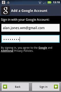 Press Sign in.