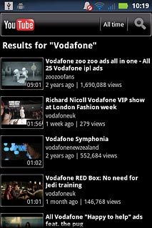 Press the required video clip.