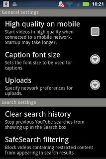 Press Clear search history.