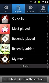 Press Playlists.