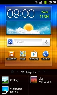 Press Wallpaper gallery, Gallery or Live wallpapers.