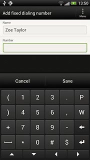 Press the field below Number and key in the required number.