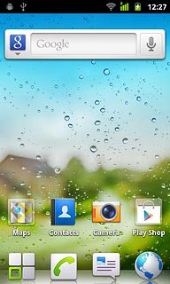 Press the menu icon.