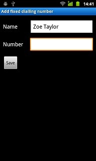 Press the field next to Number and key in the required number.