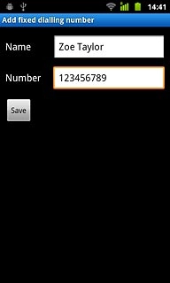 Press Save.Key in your PIN2.