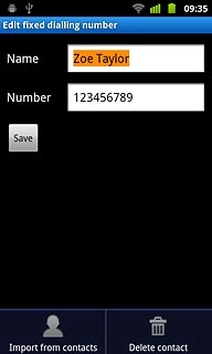 Press Delete contact.Key in your PIN2.