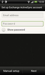 Press Password and key in your password.