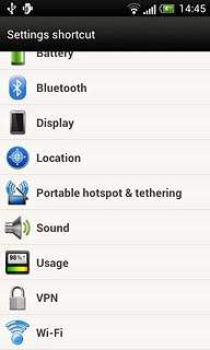 Press the required shortcut to add the shortcut.Follow the instructions on the display to select the required settings.