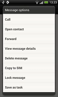 Press Delete message.