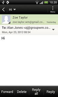 Press Forward.Key in the first letters of the required contact.Matching contacts are displayed.