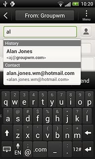 Press the required contact.