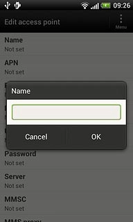 Key in Vodafone Mail and press OK.
