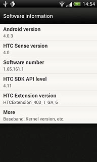 View your phone's software version below Android version.