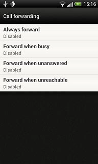 Press one of the following options:Always forward