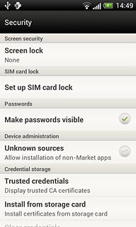 Press Set up SIM card lock.