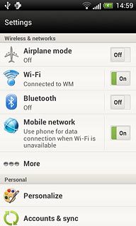 Press Mobile network.