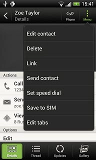 Press Edit contact.