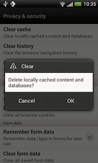 Press OK to confirm.