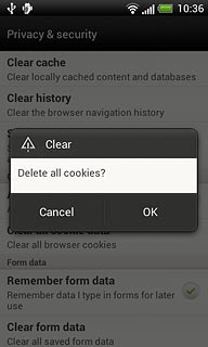 Press OK to confirm.