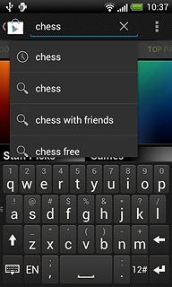 Key in the name of the required app and press enter.