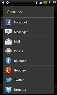 Press one of the following options:Facebook, go to 3a.