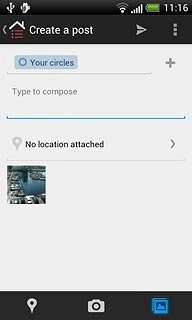 Press Type to compose and key in text for the picture.