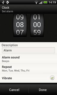 Press Vibrate to turn the function on or off.