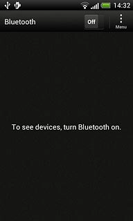 Press the field next to Bluetooth to select On.