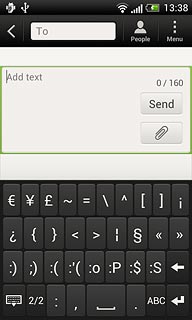 Press ABC to return to text input.