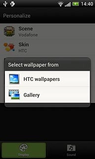 If you select HTC wallpapers: