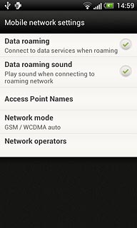 Press Network mode.