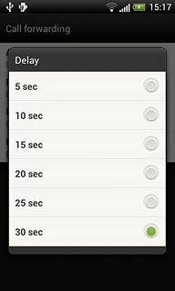 Press the required delay.