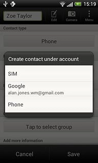 Press SIM, the required email account or Phone.