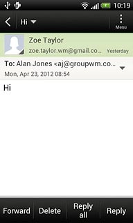 Press Reply.Write your email message.