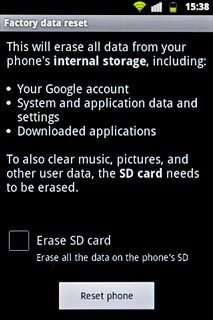 Press Reset phone.