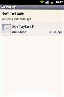 Press the required sender.
